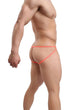 Men Orange Super Sexy Jock Straps Underwear, with Front Enhancer